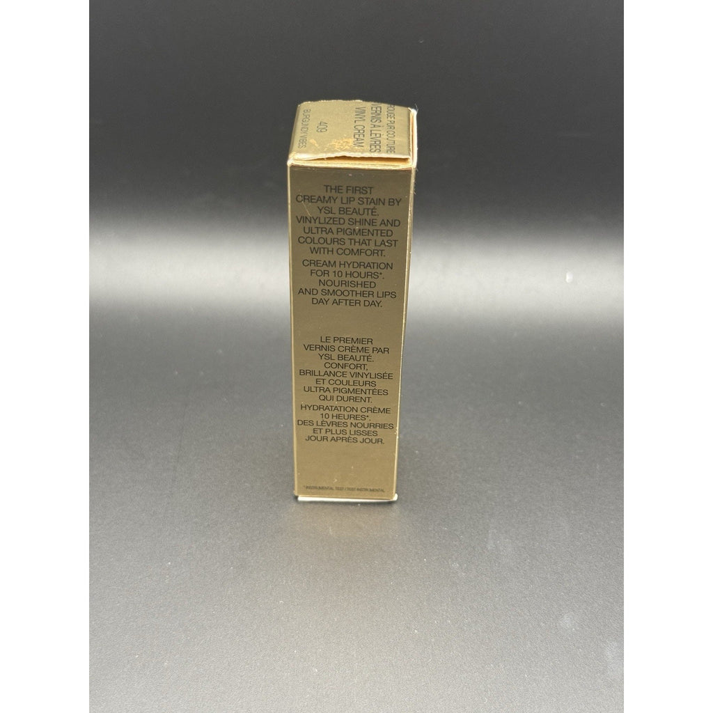 YSL Yves Saint Laurent Vinyl Cream - # 409 Burgundy Vibes - .18 oz. DISCONTINUED