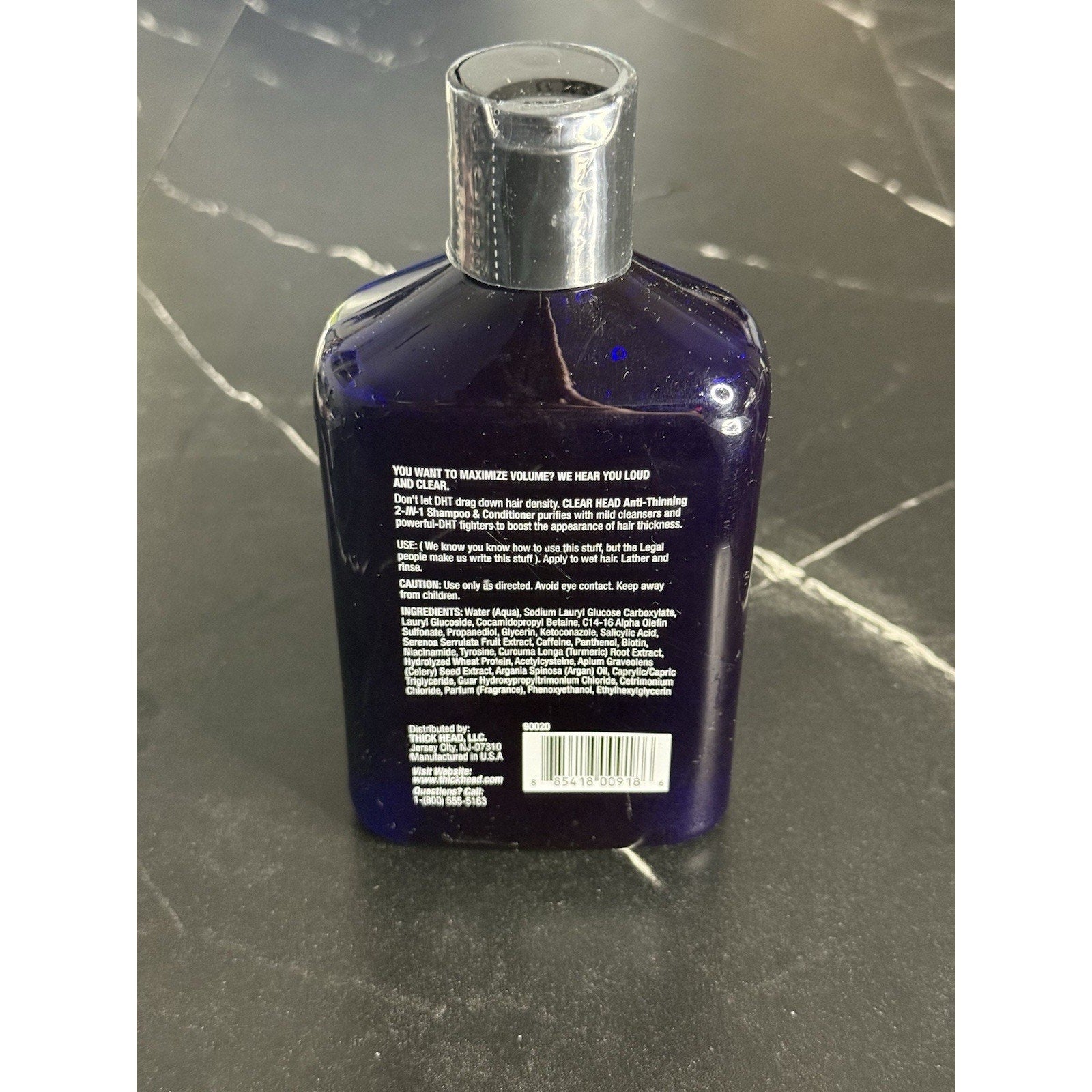 THICK HEAD Anti-Thinning 2-in-1 Shampoo + Conditioner For Men 2XDHT Complex NEW