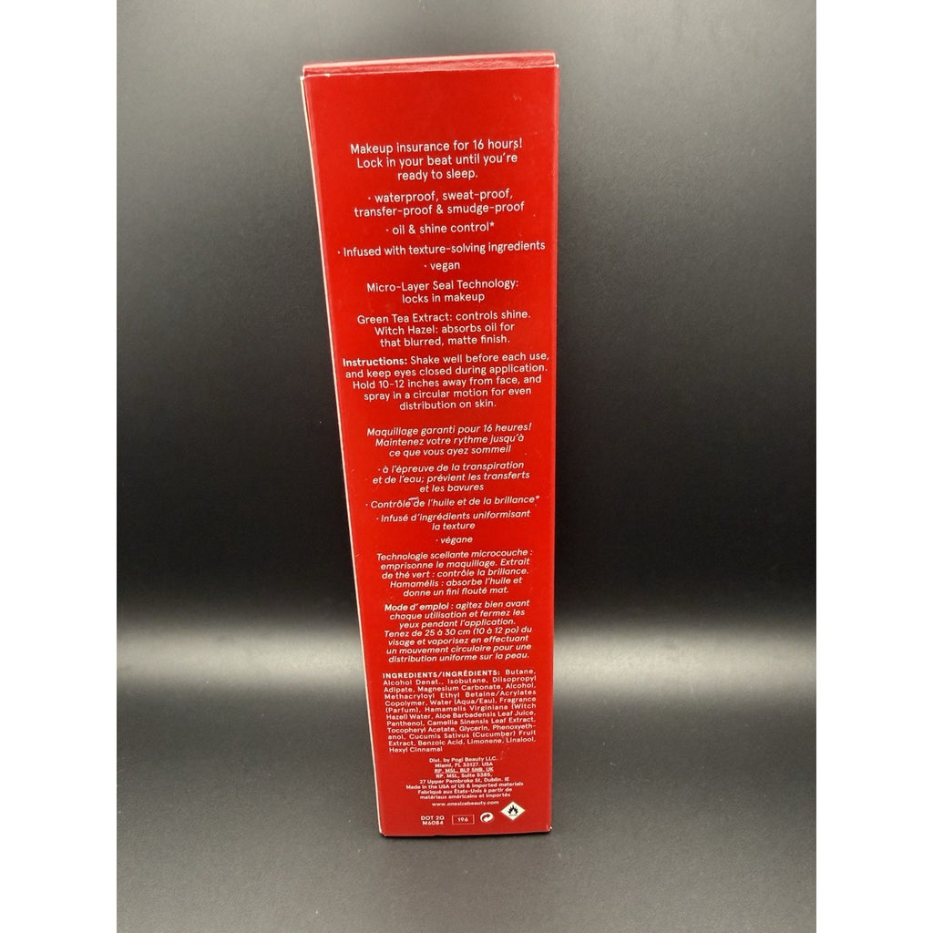 ONE/SIZE On ’Til Dawn Waterproof Mattifying Setting Spray 4.8 oz 143ml New