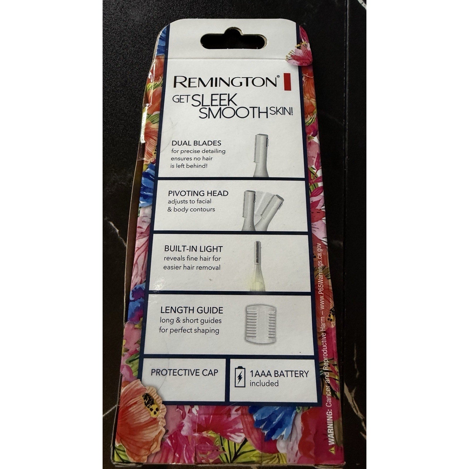Remington Smooth & Silky Facial Pen Trimmer, MPT3800SSH, Open Box