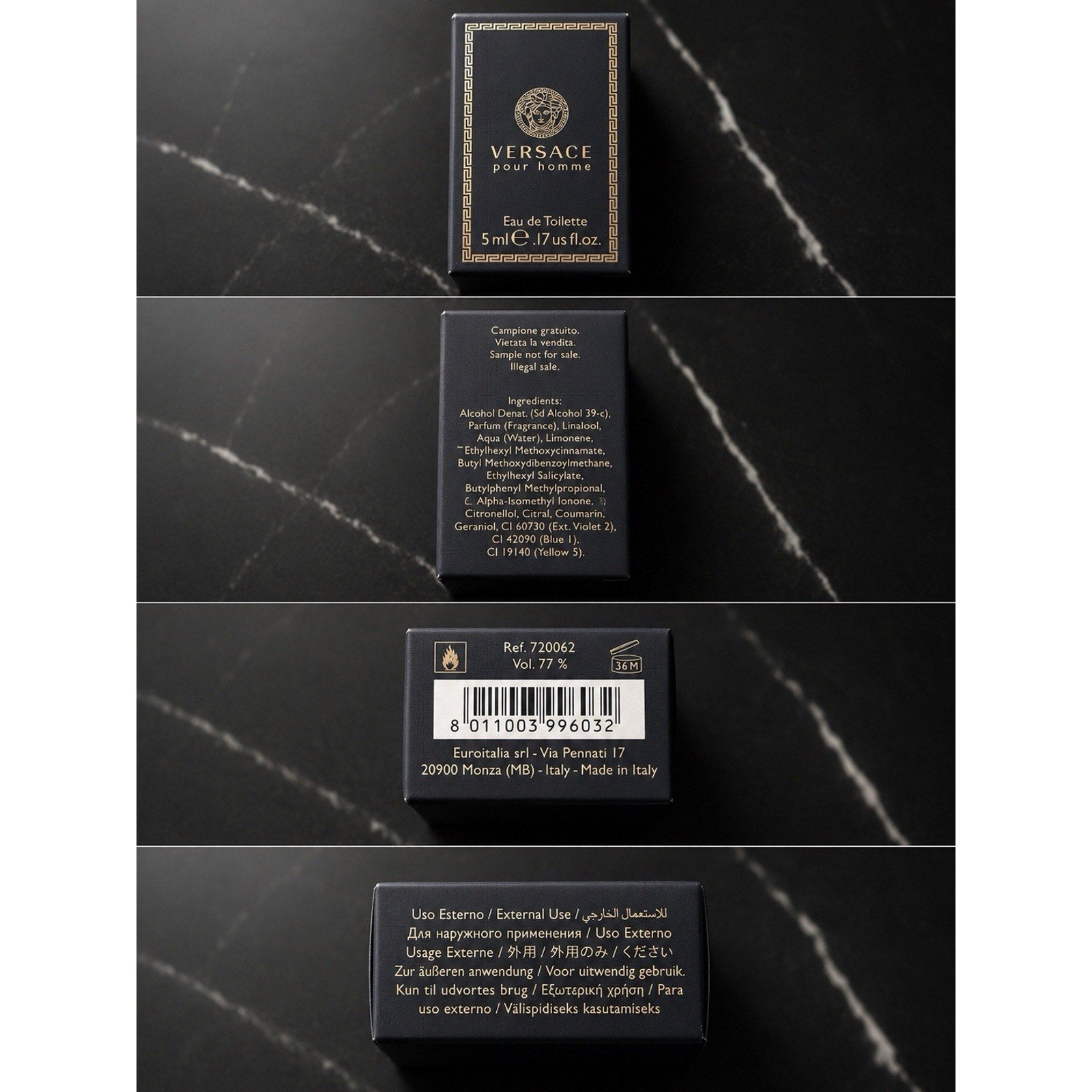Versace Pour Homme 0.17oz Men's Eau de Toilette