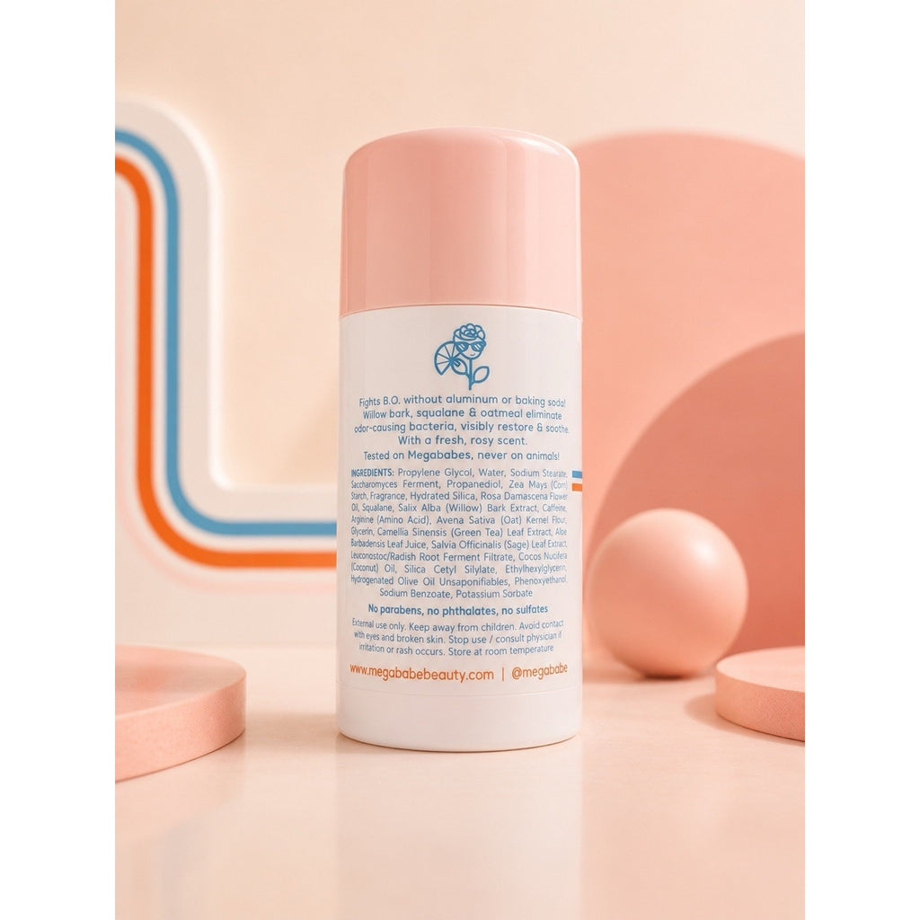 Megababe Daily Deodorant No Aluminium Paraben Free ROSY PITS 2.6 oz NEW!!!