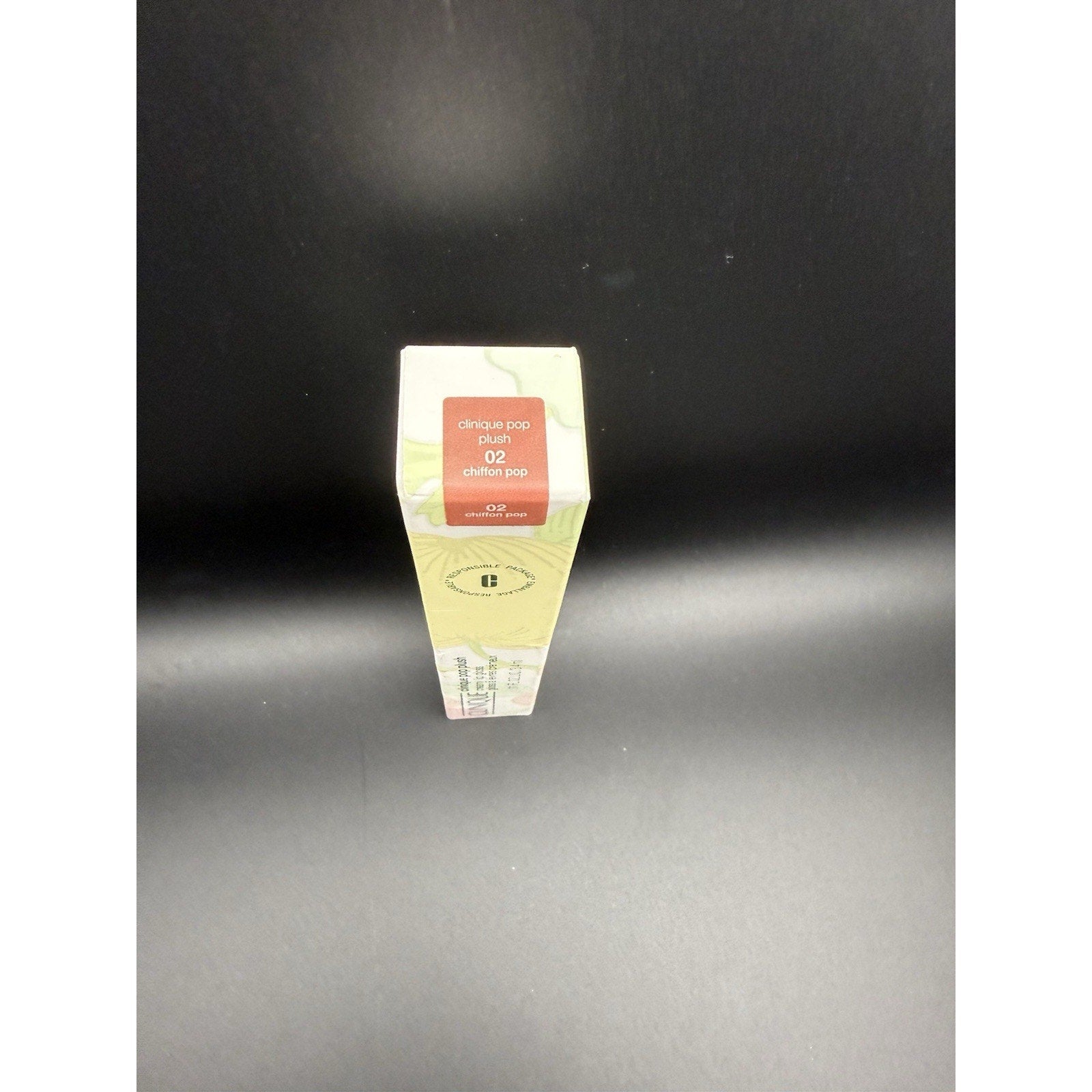 Clinique Pop Plush Creamy Lip Gloss 02 Chiffon Pop 0.11 oz / 3.4 mL New
