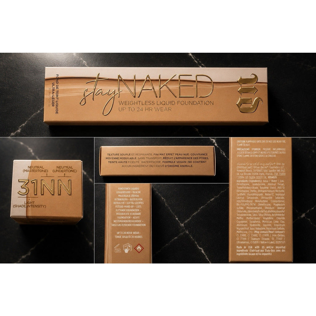 Urban Decay STAY NAKED WEIGHTLESS LIQUID FOUNDATION - 31NN Full Size 30ml