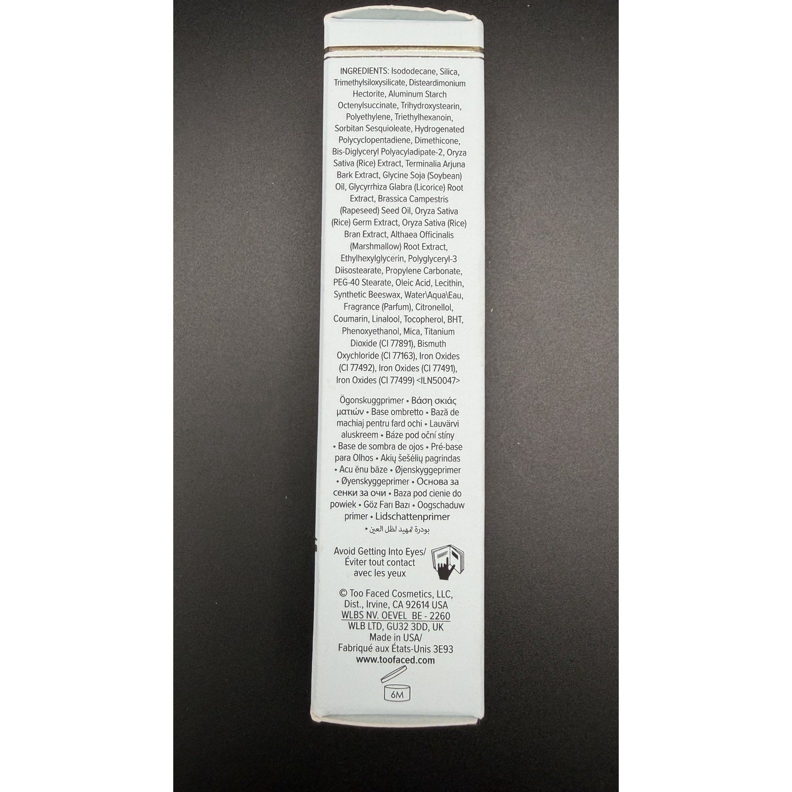 Too Faced Shadow Insurance 24 Hour Wear Eye Primer + Blue Light Defense - 6.0mL