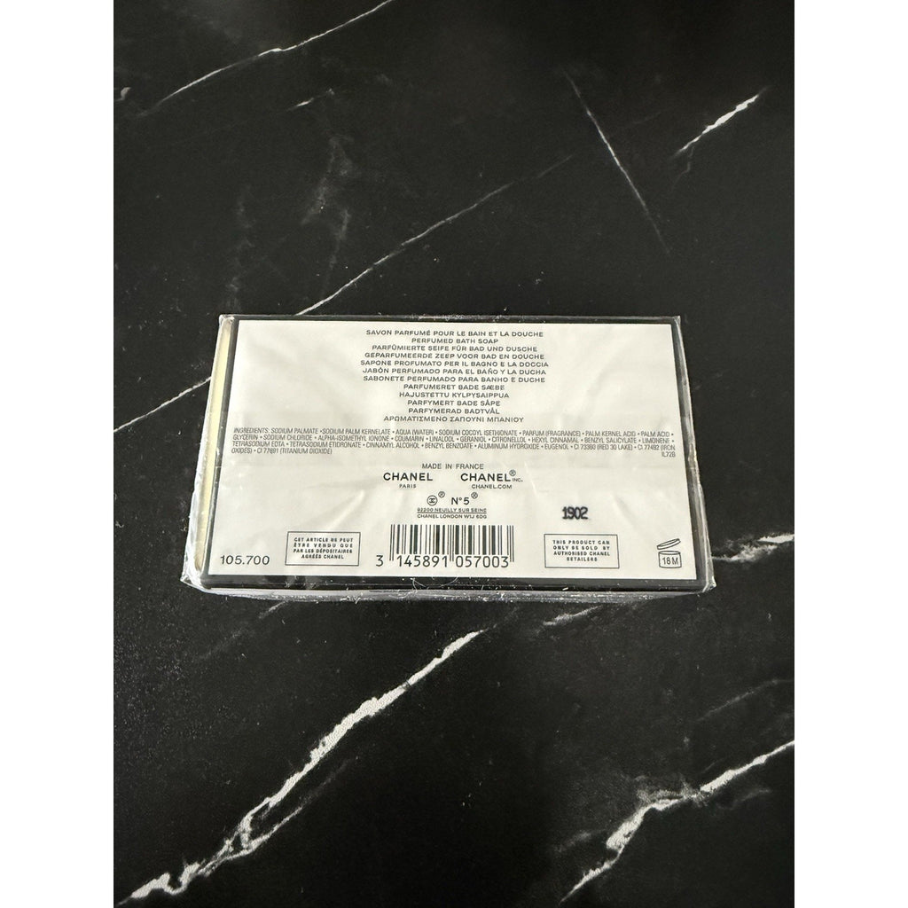 CHANEL No. 5 Le Savon Bath Soap Bar for Women, White, 5.3 oz (Sealed)