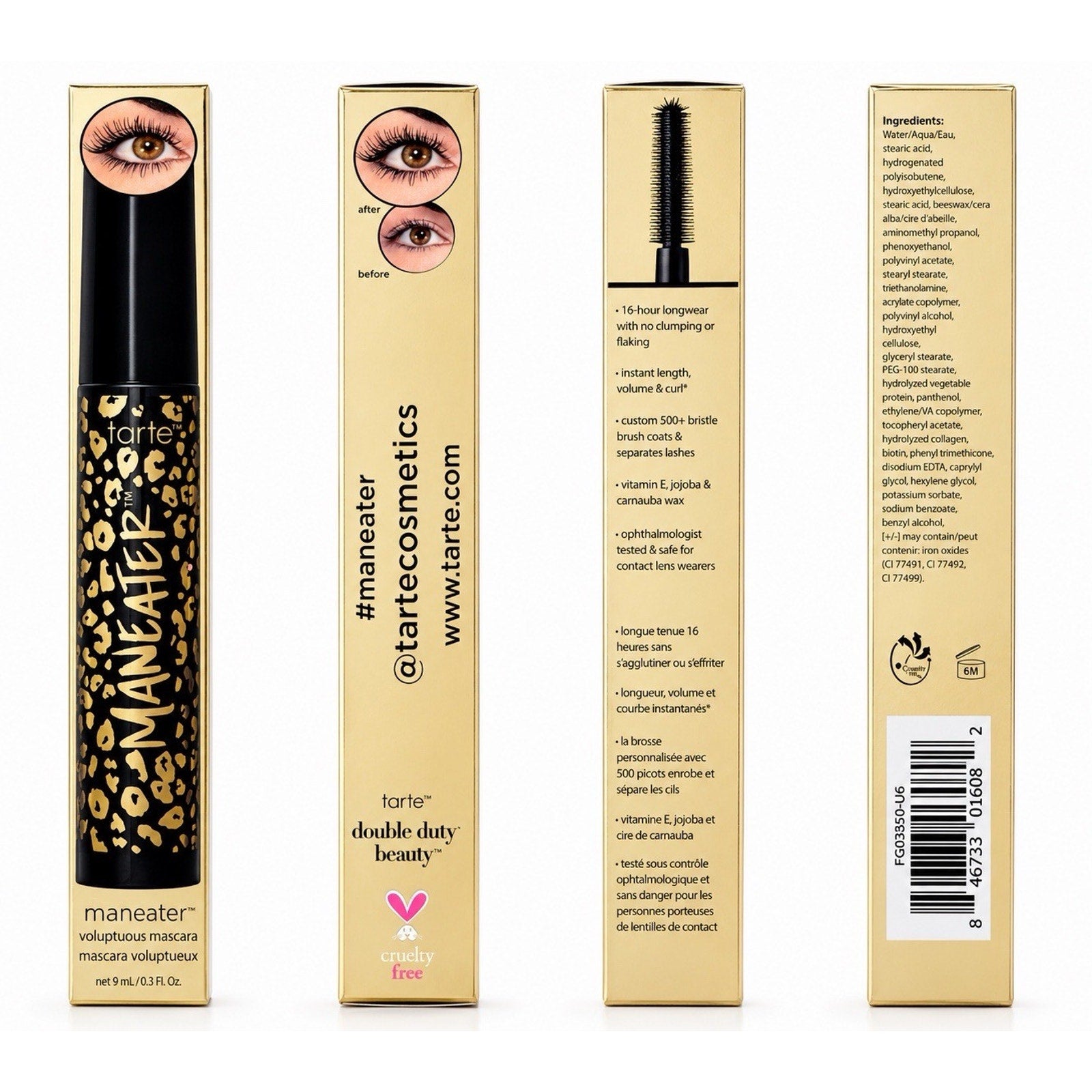tarte Maneater Magnetic Mascara - Black