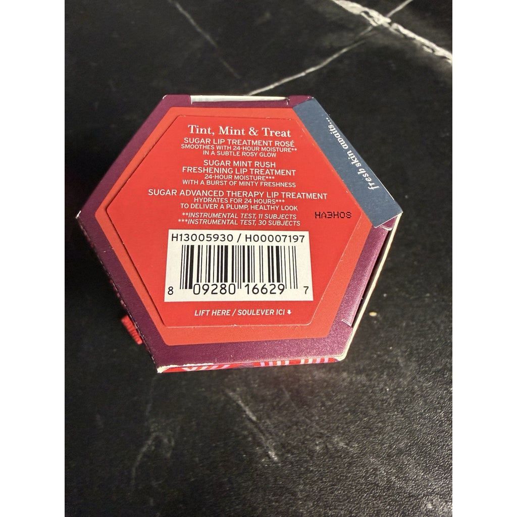 FRESH Sugar Lip Treatment Set of 3 Mint Rush, Rose, & Advanced Therapy SEALED!