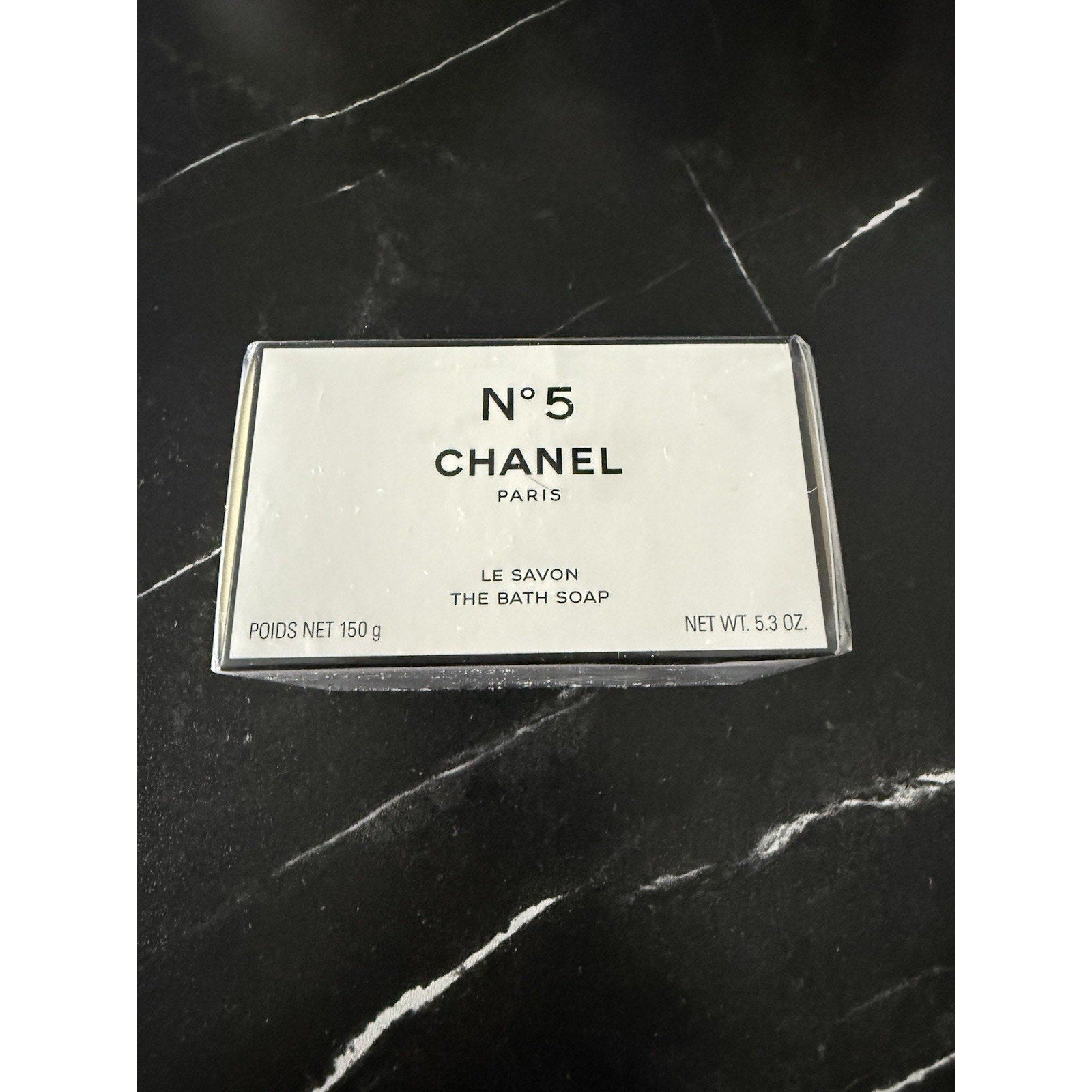 CHANEL No. 5 Le Savon Bath Soap Bar for Women, White, 5.3 oz (Sealed)