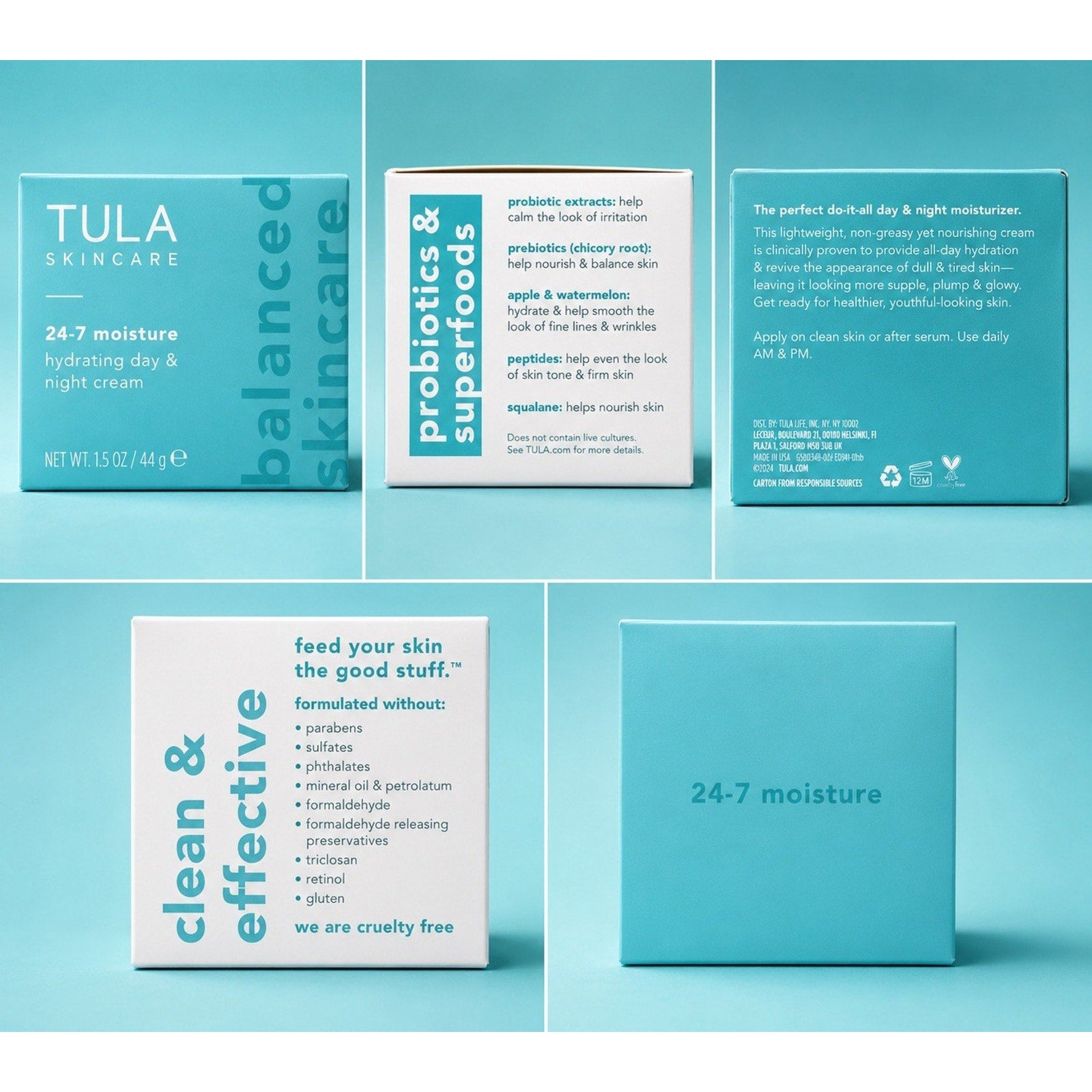 Tula 24-7 Moisture Hydrating Day & Night Cream - 1.5oz