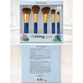 Sephora Wishing You 5-Piece Face Makeup Brush Set Vegan Holiday Gift New