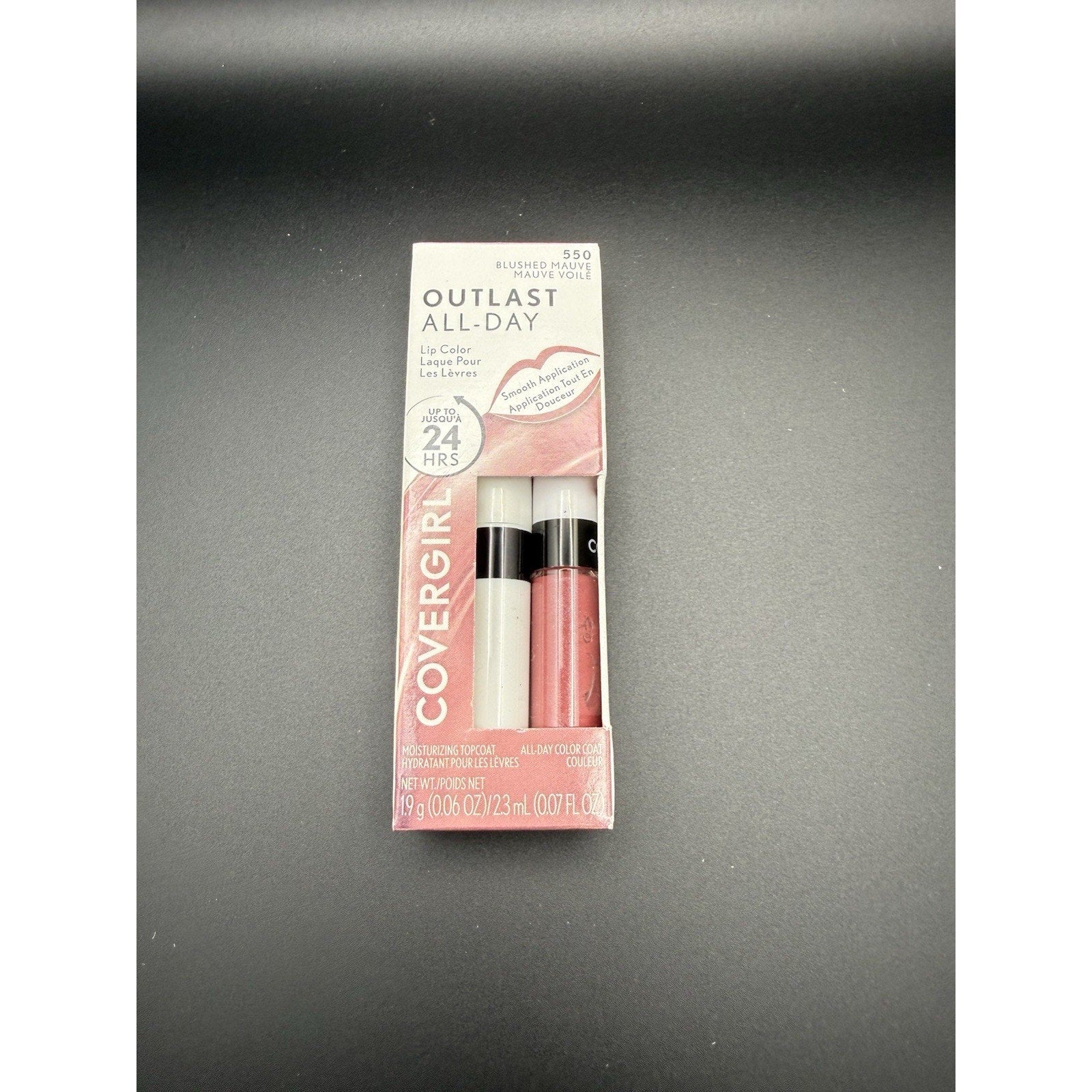 Outlast All-Day, Lip Color, 550 Blushed Mauve, 2 Piece Set