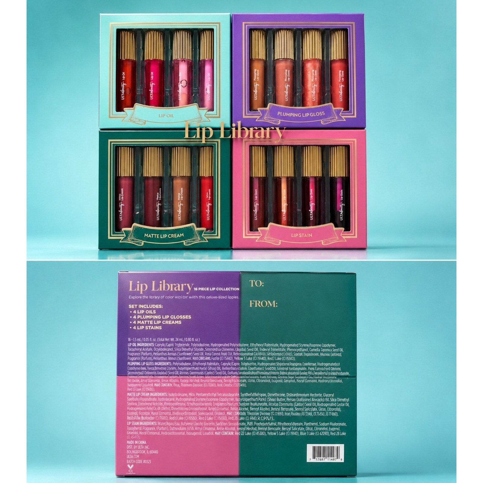 Ulta Beauty Collection Lip Library 16 Piece Set New in Sealed Box